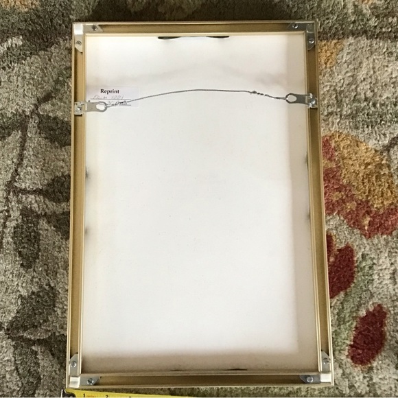 Vintage Bloodhound Dog magazine Illustration Print in metal frame - Picture 3 of 5